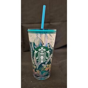 NWT Starbucks Grande Tropical Iridescent Tumbler